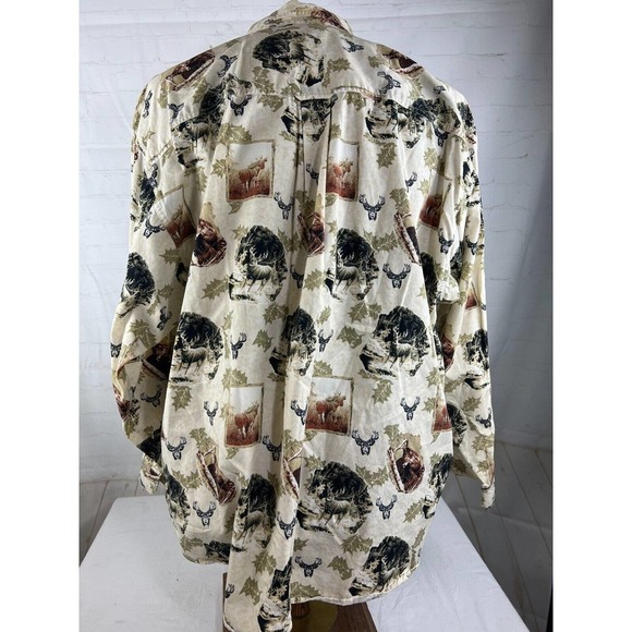 Mens Big and Tall North River Design by Nature Button Up Shirt Long Sleeve Sz 1X - Picture 2 of 5